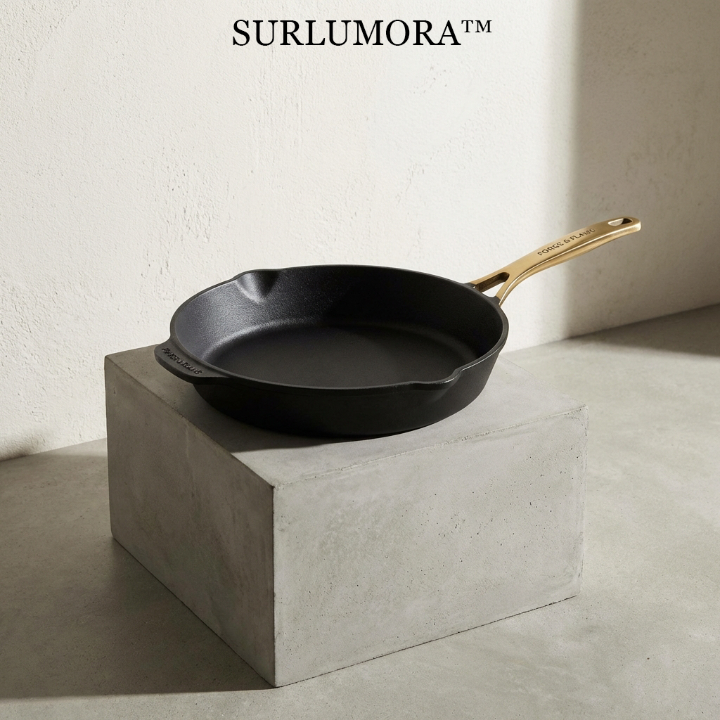 ⚒️ Surlumora™ THE FORGE & FLAME SKILLET-"Precision forged for the ultimate sear. A monolithic masterpiece that transforms raw heat into refined flavor."