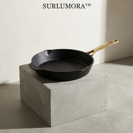 ⚒️ Surlumora™ THE FORGE & FLAME SKILLET-"Precision forged for the ultimate sear. A monolithic masterpiece that transforms raw heat into refined flavor."